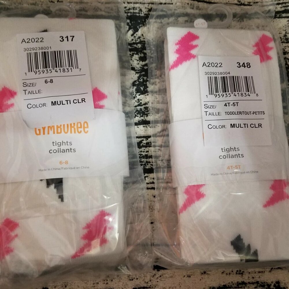 Gymboree Rock Academy Lightning Bolt 4T 5T 6 8 Choice Tights NWT